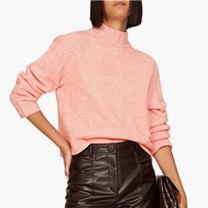 Thakoon Collective Pink Mock Neck Sweater